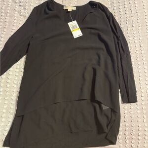 Michael Kors Black Tunic Top